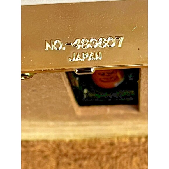 VTG Rhythm Gold Rotating Pendulum Space Mantel Clock 4SG607 Stars Celestial-read - Picture 9 of 10